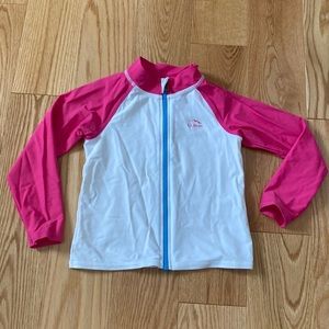 LLBean | girls full zip UPF50 rash guard